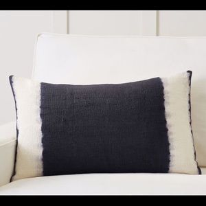 NEW sold out pottery barn Hand Dip Dyed Lumbar Pillow Cover